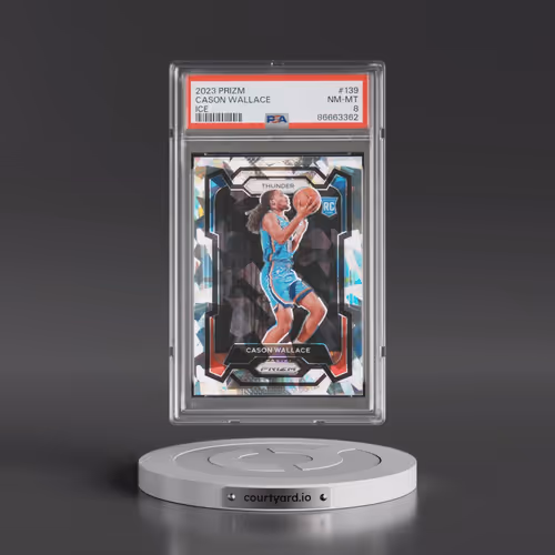 2023 Panini Prizm #139 Cason Wallace - Ice (PSA 8 NM-MT)