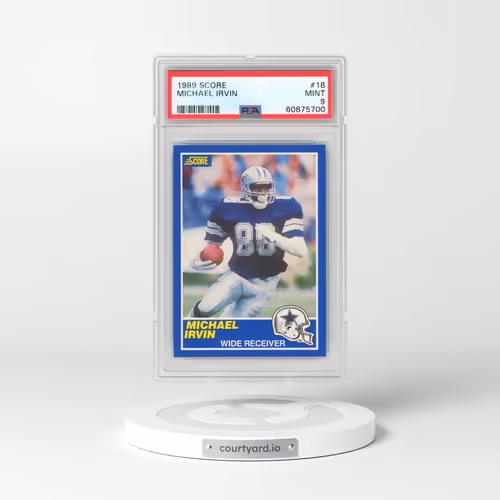 1989 Score #18 Michael Irvin (PSA 9 MINT)