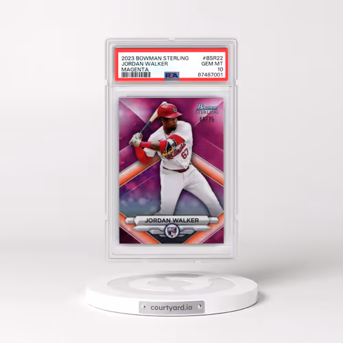 2023 Bowman Sterling #BSR22 Jordan Walker - Magenta Refractor (PSA 10 GEM MINT)