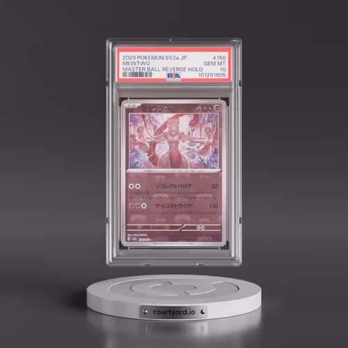 2023 Pokémon Sv2a-Pokemon 151 #150 Mewtwo - Reverse Holo Master Ball (PSA 10 GEM MINT)