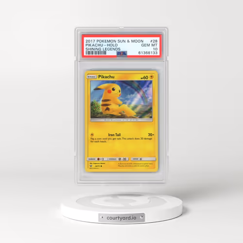 2017 Pokémon Sun & Moon Shining Legends #28 Pikachu - Holo (PSA 10 GEM MINT)