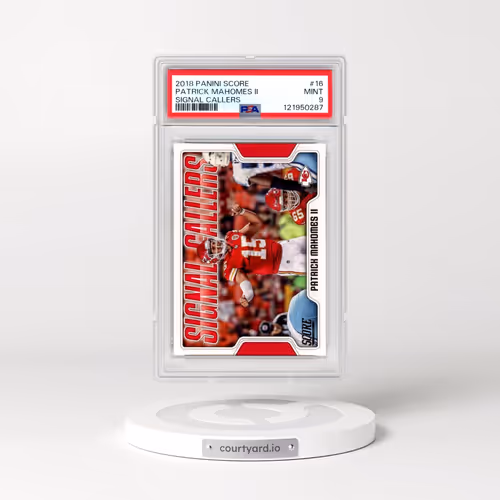 2018 Panini Score Signal Callers #16 Patrick Mahomes II (PSA 9 MINT)