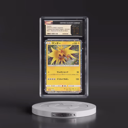 2023 Pokémon Cll-Trading Card Game Classic Charizard & HO-Oh EX Deck #012 Zapdos (CGC 10 PRISTINE)