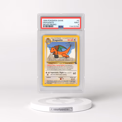 1999 Pokémon Game Movie #5 Dragonite - Movie Promo (PSA 9 MINT)