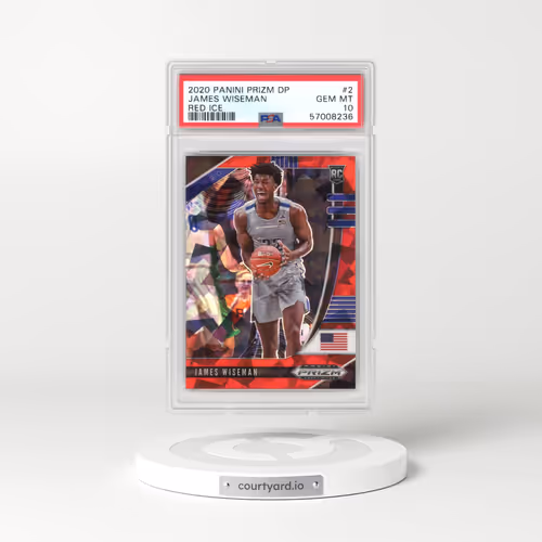 2020 Panini Prizm Draft Picks #2 James Wiseman - Red Ice (PSA 10 GEM MINT)