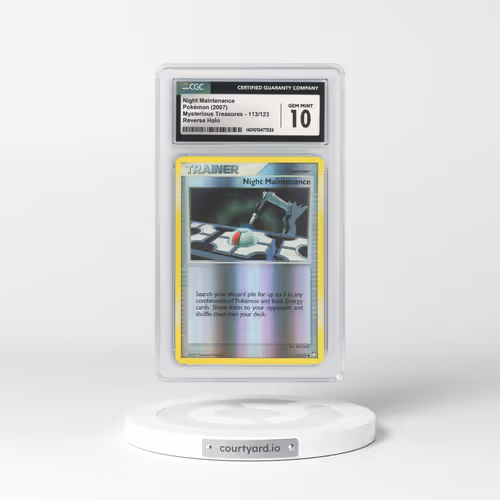 2007 Mysterious Treasures #113 Night Maintenance - Holo (CGC 10 GEM MINT)