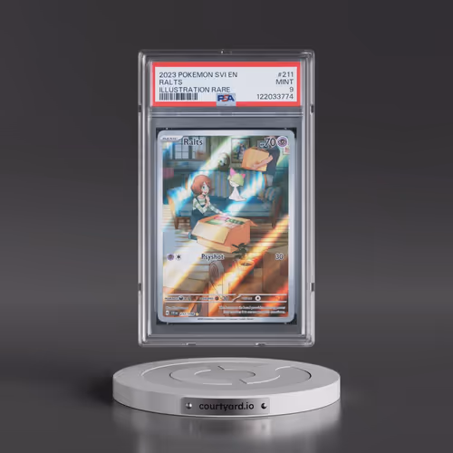 2023 Pokémon Svi EN-Scarlet & Violet #211 Ralts - Illustration Rare (PSA 9 MINT)