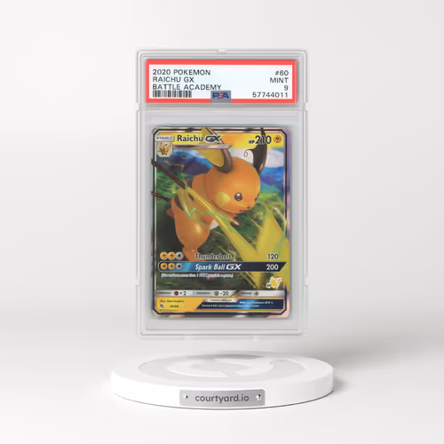 2020 Pokémon Battle Academy #60 Raichu GX (PSA 9 MINT)