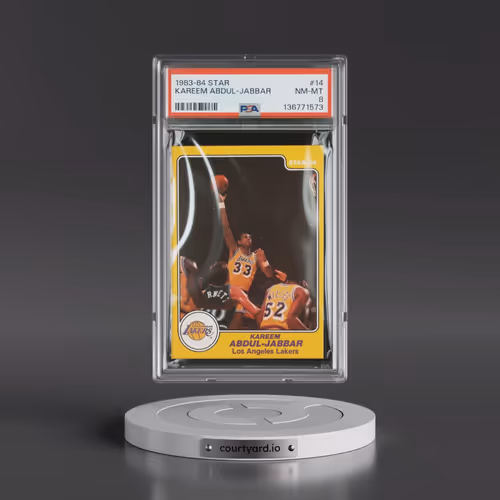 1983-84 Star #14 Kareem Abdul-Jabbar (PSA 8 NM-MT)