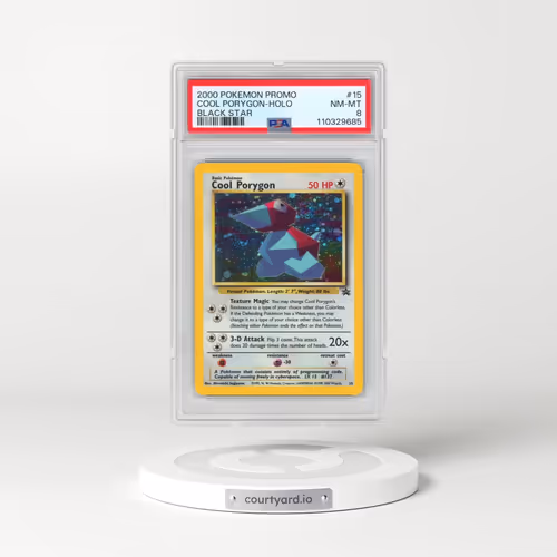 2000 Pokémon Promo Black Star #15 Cool Porygon - Holo (PSA 8 NM-MT)