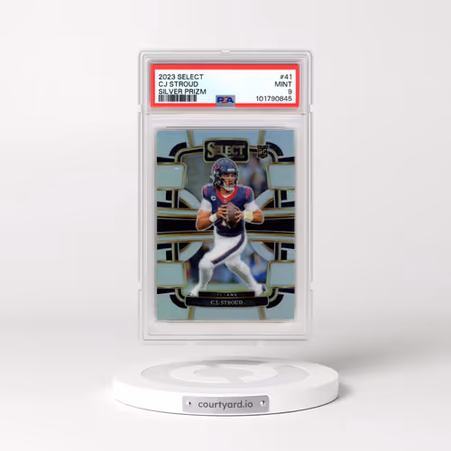 2023 Panini Select #41 CJ Stroud - Silver Prizm (PSA 9 MINT)