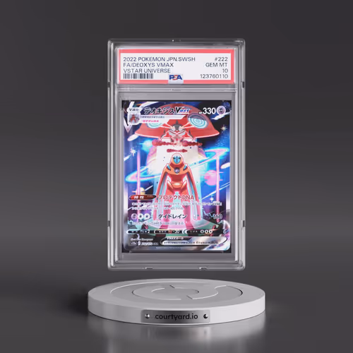 2022 Pokémon Sword & Shield Vstar Universe #222 Deoxys Vmax - Full Art (PSA 10 GEM MINT)