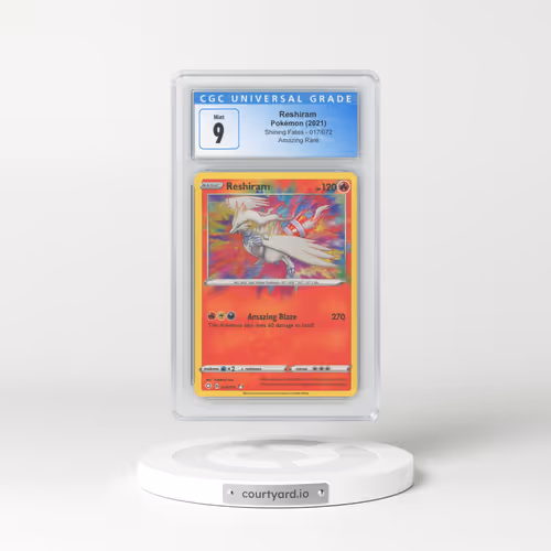 2021 Shining Fates #017/072 Reshiram - Amazing Rare (CGC 9 MINT)