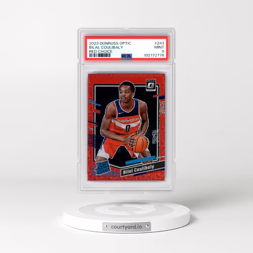 2023 Panini Donruss Optic #243 Bilal Coulibaly - Red Choice (PSA 9 MINT)