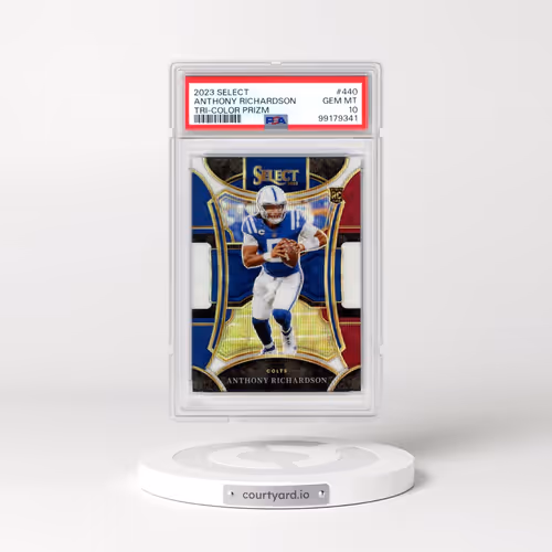 2023 Panini Select #440 Anthony Richardson - Tri-Color Prizm (PSA 10 GEM MINT)