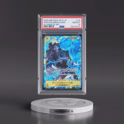 2025 One Piece Japanese OP12-Legacy of the Master #119 Bartholomew Kuma - Alternate Art (PSA 10 GEM