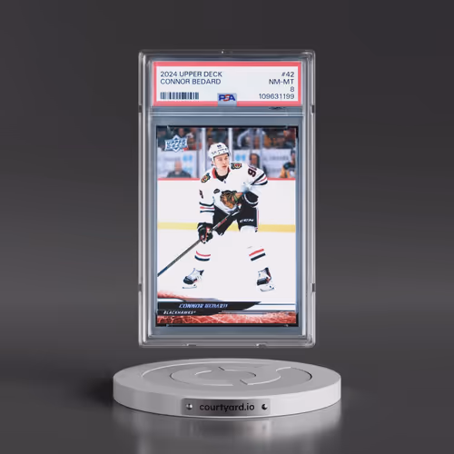 2024 Upper Deck #42 Connor Bedard (PSA 8 NM-MT)
