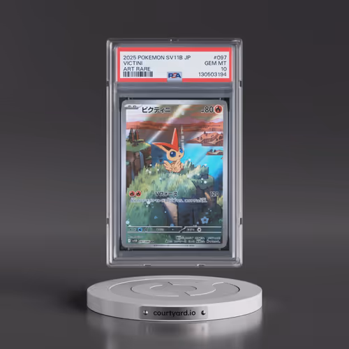 2025 Pokémon Sv11b-Black Bolt #097 Victini - Art Rare (PSA 10 GEM MINT)