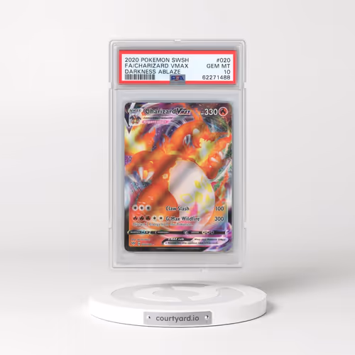 2020 Pokémon Sword & Shield Darkness Ablaze #020 Charizard Vmax - Full Art (PSA 10 GEM MINT)