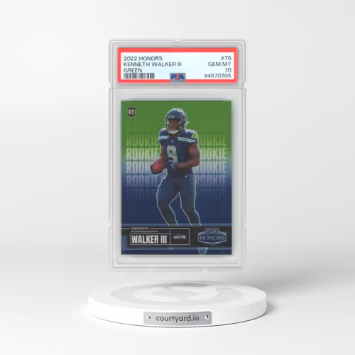 2022 Panini Honors #76 Kenneth Walker III - Green (PSA 10 GEM MINT)