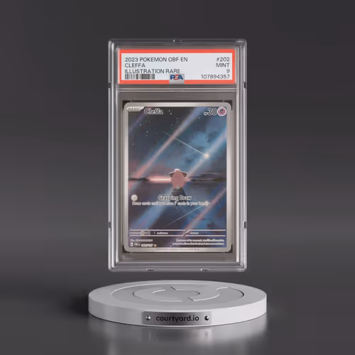 2023 Pokémon Obf EN-Obsidian Flames #202 Cleffa - Illustration Rare (PSA 9 MINT)