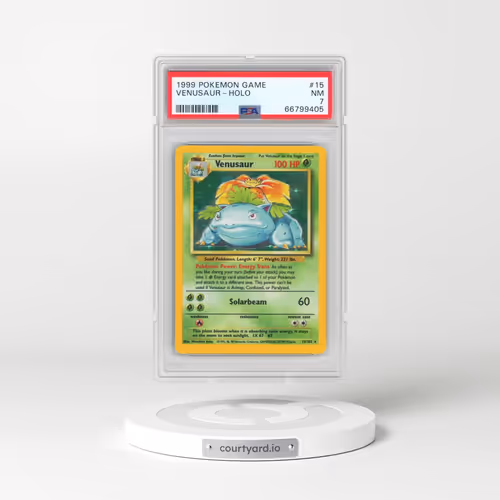 1999 Pokémon Game #15 Venusaur - Holo (PSA 7 NM)