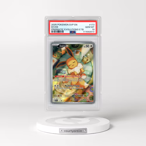 2025 Pokémon Svp EN-SV Black Star Promo #173 Eevee - Prismatic Evolutions Elite Trainer Box (PSA 10