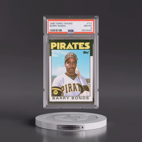 1986 Topps Traded #11T Barry Bonds (PSA 8 NM-MT)