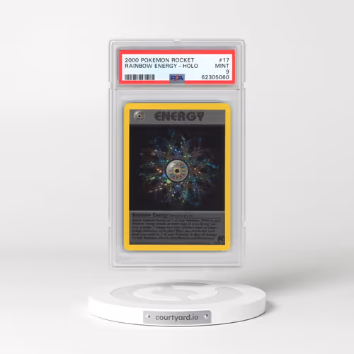 2000 Pokémon Rocket #17 Rainbow Energy - Holo (PSA 9 MINT)