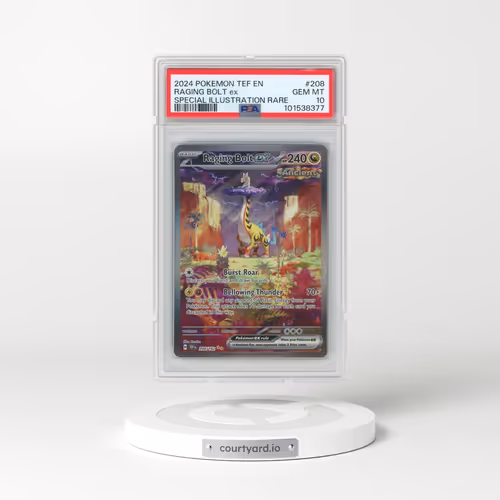 2024 Pokémon Tef EN-Temporal Forces #208 Raging Bolt EX - Holo Special Illustration Rare (PSA 10 GEM MINT)