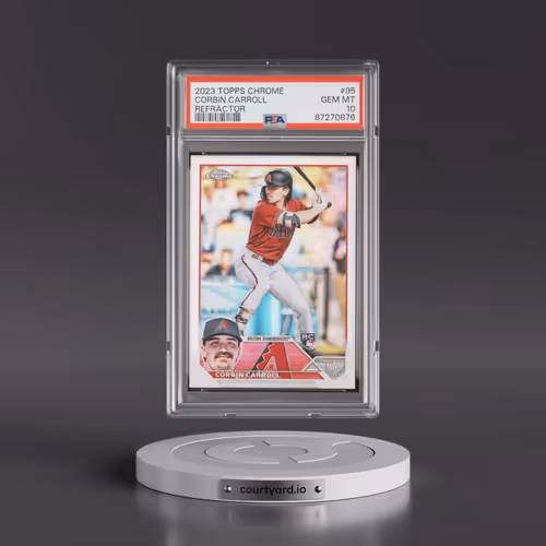 2023 Topps Chrome #95 Corbin Carroll - Refractor (PSA 10 GEM MINT)