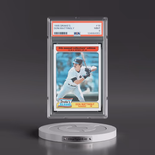 1985 Drake's #19 Don Mattingly (PSA 9 MINT)