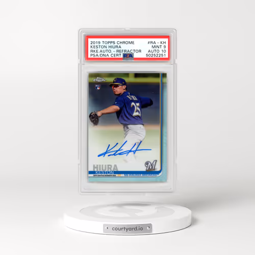 2019 Topps Chrome Rookie Autographs #RA-KH Keston Hiura - Refractor (PSA 9 MINT)