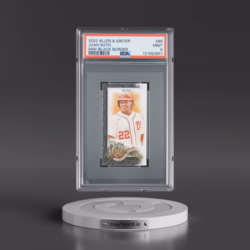 2022 Topps Allen & Ginter #86 Juan Soto - Mini-Black Border (PSA 9 MINT)