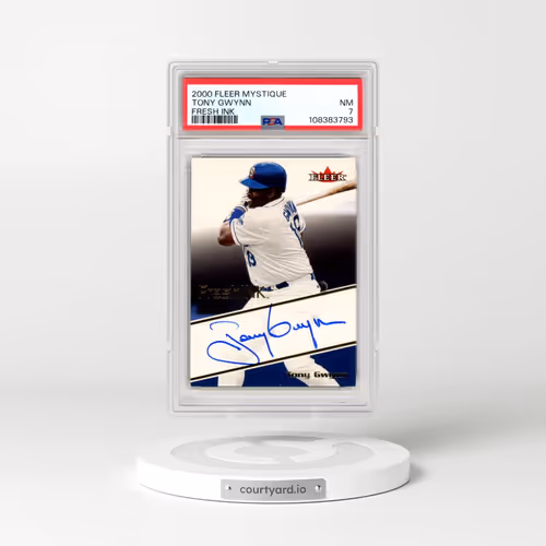 2000 Fleer Mystique Fresh Ink Tony Gwynn (PSA 7 NM)