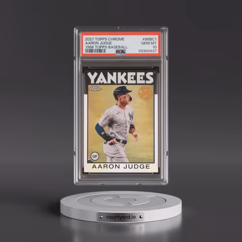 2021 Topps Chrome 1986 Topps Baseball #86BC1 Aaron Judge (PSA 10 GEM MINT)