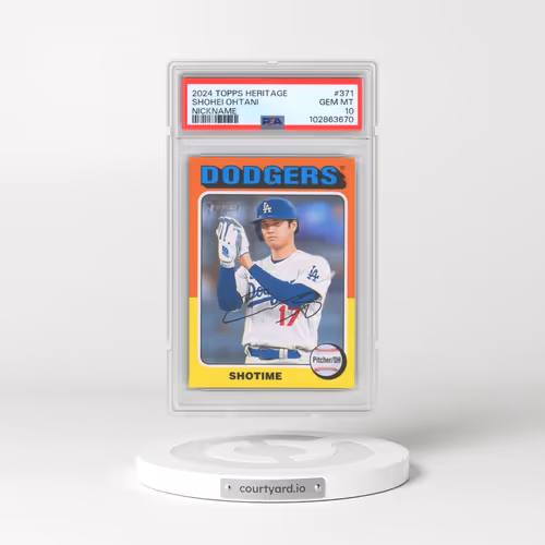 2024 Topps Heritage #371 Shohei Ohtani - Nickname (PSA 10 GEM MINT)