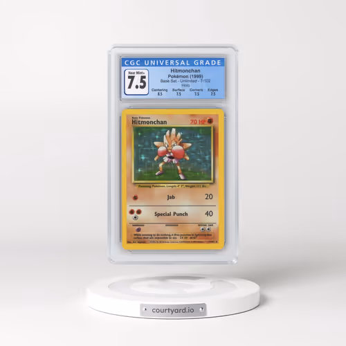 1999 Base Set #7/102 Hitmonchan - Holo (CGC 7.5 NM+)