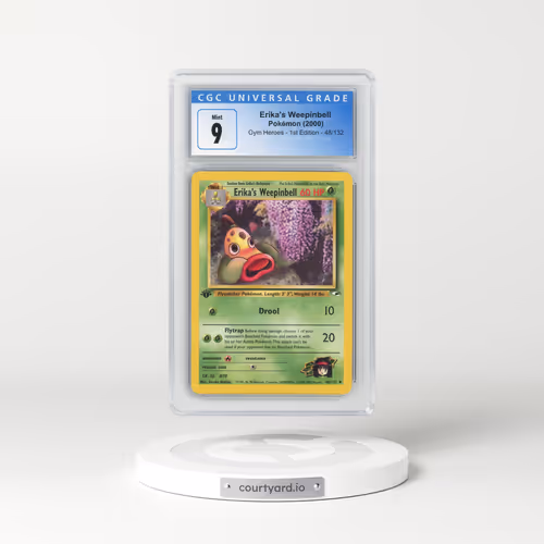 2000 Gym Heroes #48/132 Erika's Weepinbell - 1st Edition 1st Edition (CGC 9 MINT)