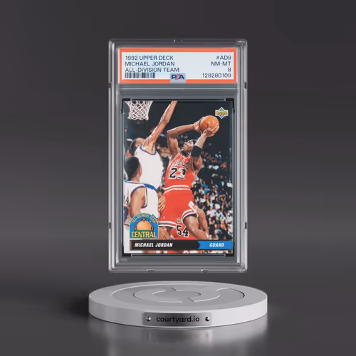 1992 Upper Deck All-Division #AD9 Michael Jordan (PSA 8 NM-MT)