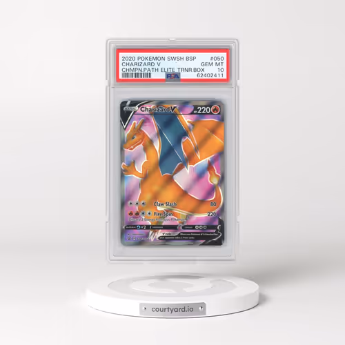 2020 Pokémon Swsh Black Star Promo #050 Charizard V - Holo Champion's Path Elite Trainer Box (PSA 10