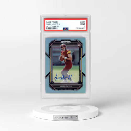 2022 Panini Prizm #306 Sam Howell - Autograph (PSA 9 MINT)