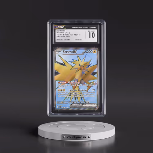 2023 Scarlet & Violet 151 - MEW EN #192/165 Zapdos ex - Ultra Rare Holo (CGC 10 GEM MINT)