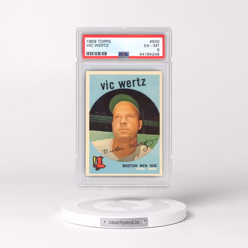 1959 Topps #500 Vic Wertz (PSA 6 EX-MT)