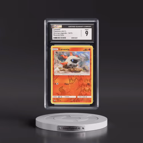 2017 Shining Legends #12/73 Larvesta - Reverse Holo (CGC 9 MINT)