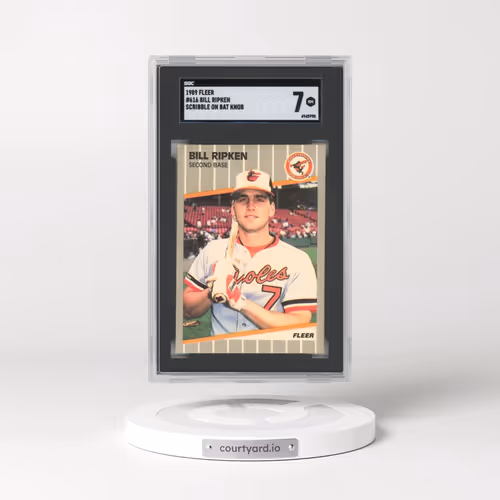 1989 Fleer #616 Bill Ripken - Scribble On Bat Knob (SGC 7 NM)