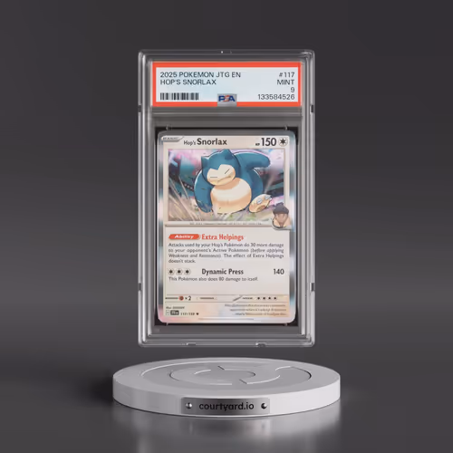 2025 Pokémon Jtg EN-Journey Together #117 Hop's Snorlax (PSA 9 MINT)