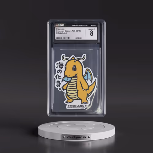 2019 Pokémon Stickers Pt.7 (2019 B-Side Label) - Japanese Dragonite (CGC 8 NM-MT)