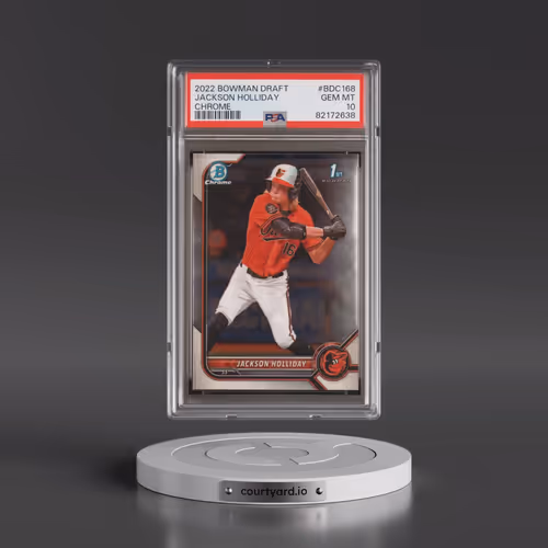 2022 Bowman Draft #BDC168 Jackson Holliday - Chrome (PSA 10 GEM MINT)
