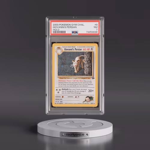 2000 Pokémon Gym Challenge #8 Giovanni's Persian - Holo (PSA 7 NM)